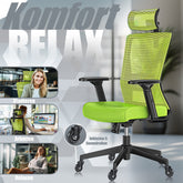 KESSER® Ergonomische Bureaustoel - Gamestoel - Office Chair - Groen